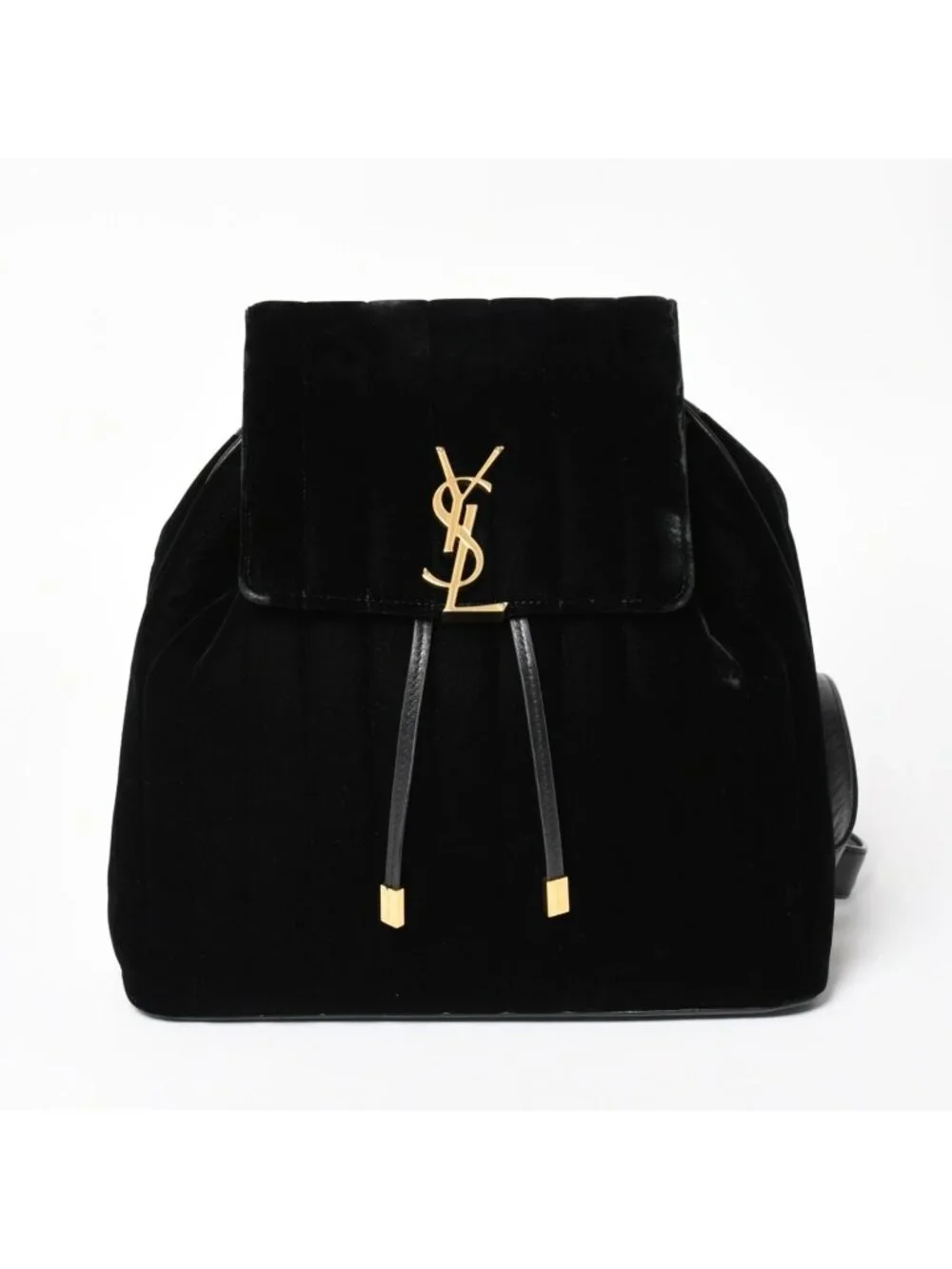Saint Laurent Vicky Small Backpack Velvet Gold